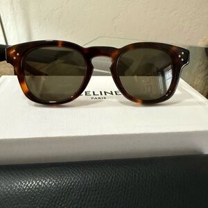 Celine 3 dots 49mm Tortoise Shell Sunglasses